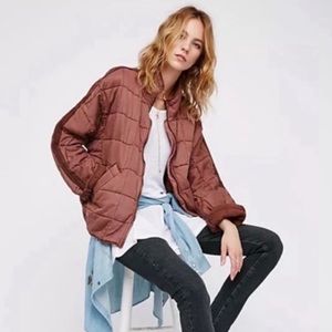 Free People Quilted Dolman Jacket